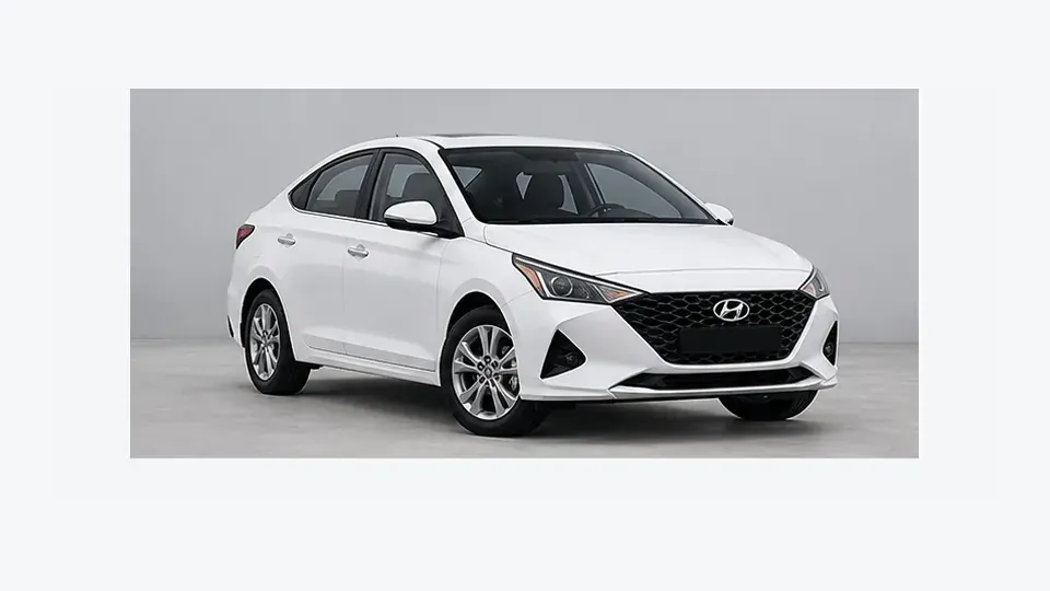 Hyundai Accent 2021 • AT • Màu trắng cho thuê tự lái Tùng Linh